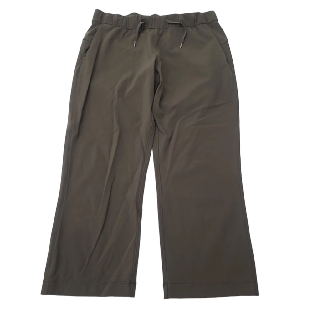lululemon athletica Olive Green Wide-Leg Track Pants